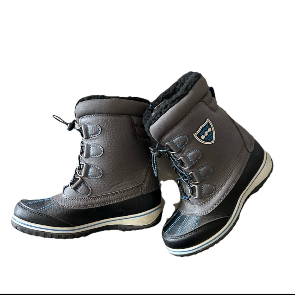 Kid Boys' totes David Winter Boots totes kids size 1 Grey Black And Blue